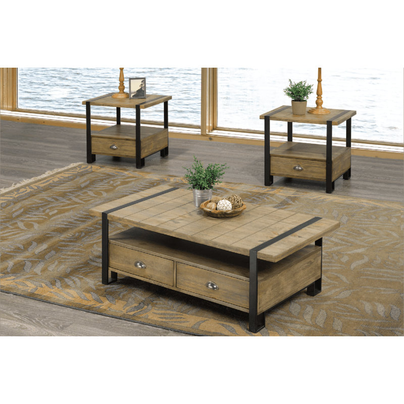 Gracie Oaks 4 Legs Coffee Table with Storage Wayfair.ca